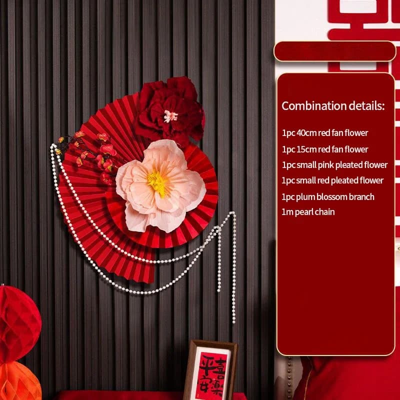 Décoration murale chinoise en papier pour mariage, nouvel an, décoration de fond, fournitures de fêt