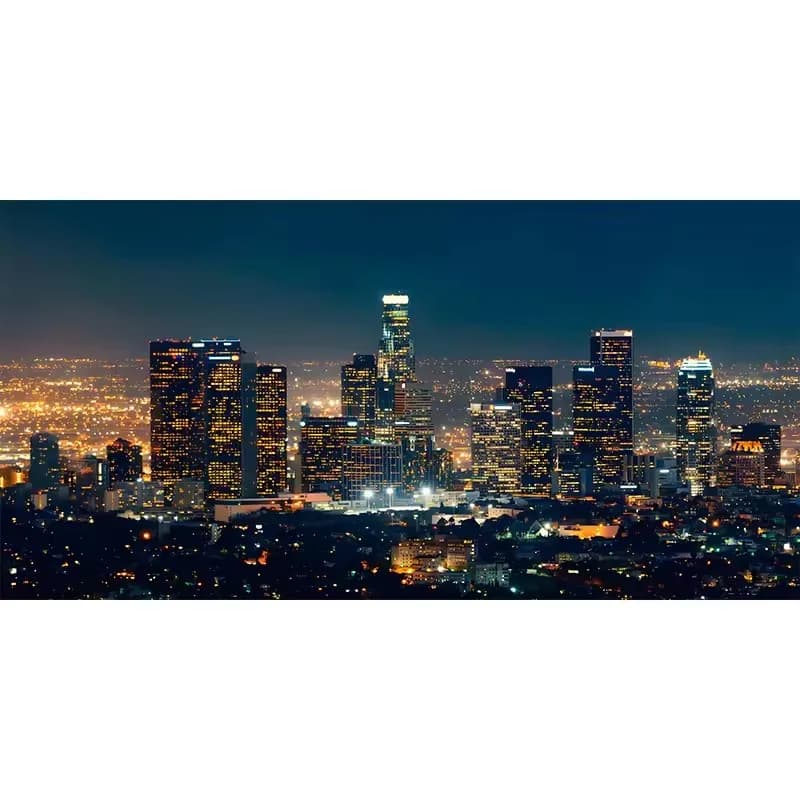 Paysage urbain Los Angeles New York Manhattan ville horizon affiche impression toile peinture mur Ar