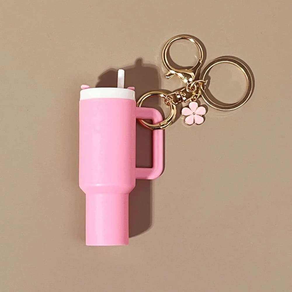 Porte-clés tasse mignon pour tasse Stanley, accessoires créatifs, Mini tasse, breloques, porte-clés 