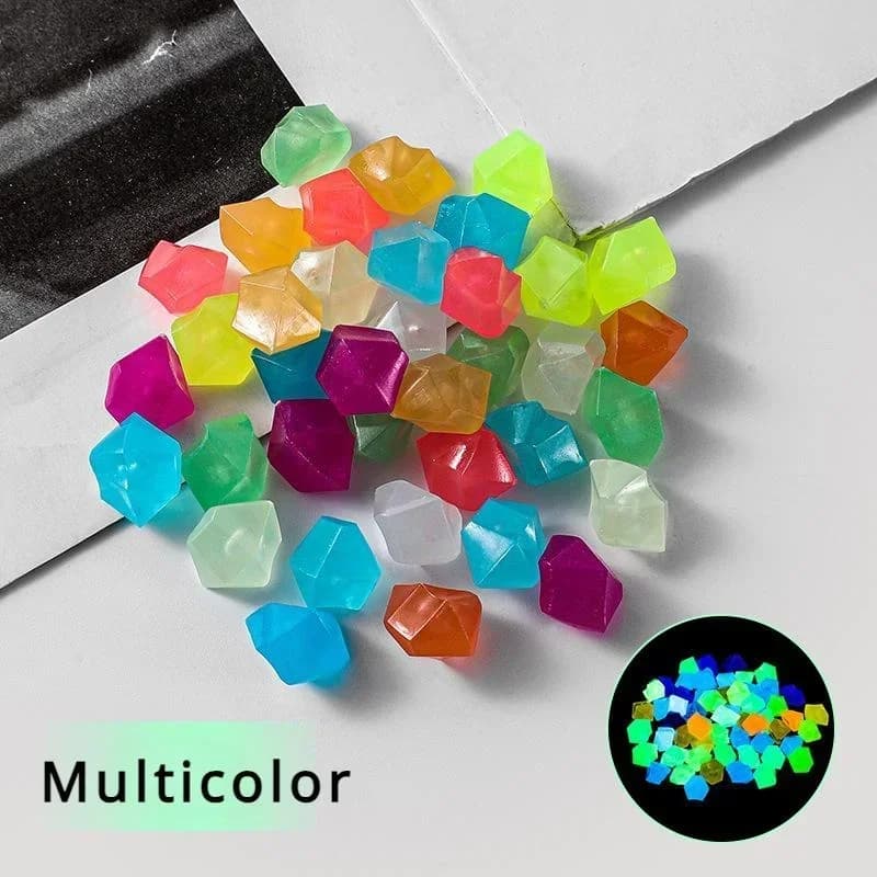 50 pièces qui brillent dans la nuit, galets de jardin pour trottoir, terrasse, pelouse, jardin, Pati