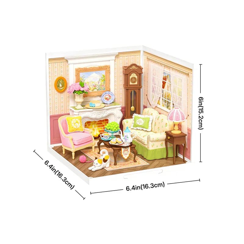 Kit de construction de maison miniature Rolife DIY avec LED pour adultes et enfants, idéal pour les 