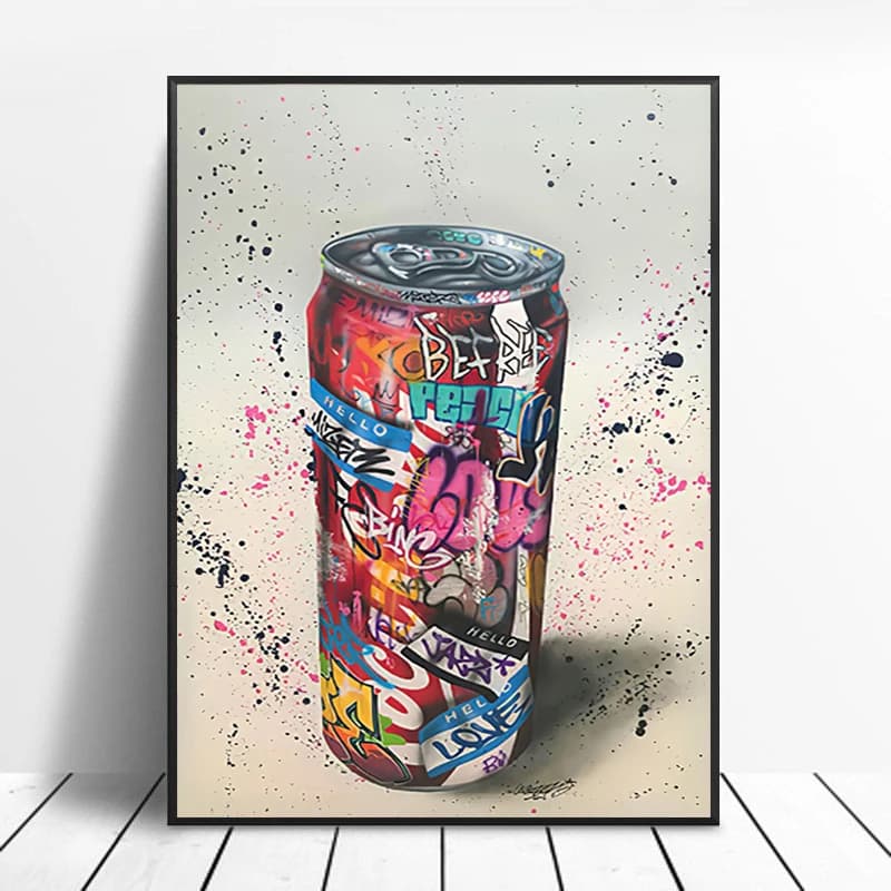Affiche d'art Mural avec gestes de Graffiti de rue, décoration murale Pop abstraite, peintures sur t