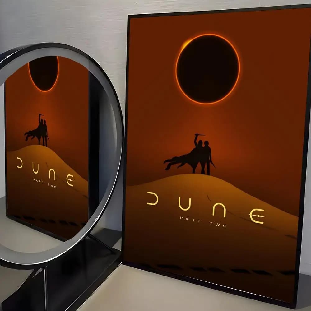 Affiche de film célèbre D-Dune, impressions d'art mural minimalistes modernes pour chambre à coucher