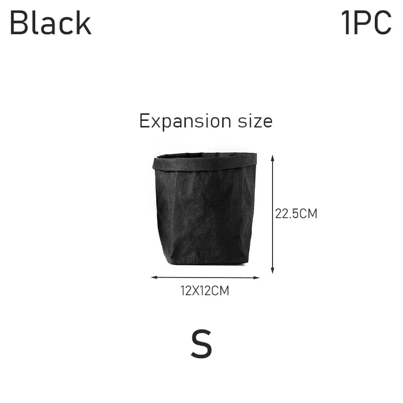Sac de Rangement Lavable en Papier Kraft pour Réfrigérateur, Couverture de Pot pour Bureau, Garde-Ro