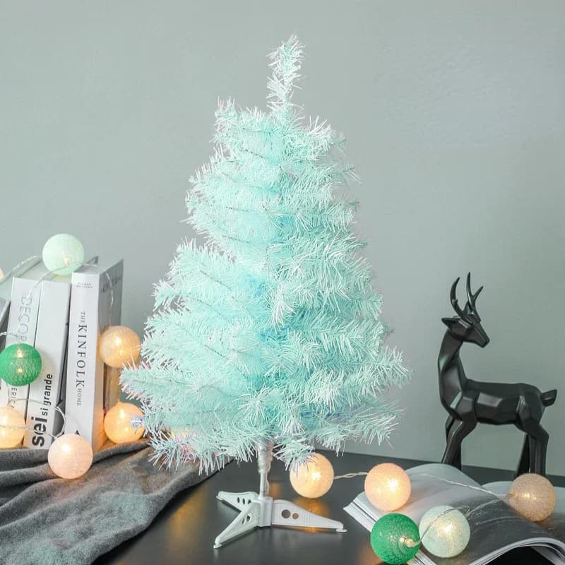 Arbre de Noël simulé flocage de chute pour la décoration de la maison, ornements de vacances, fête d