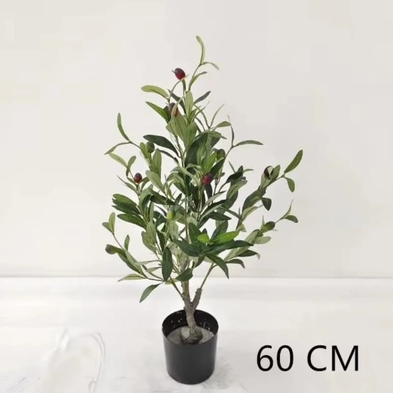 Olive artificielle de haute qualité de style nordique en pot – Faux feuillage pour la décoration de 