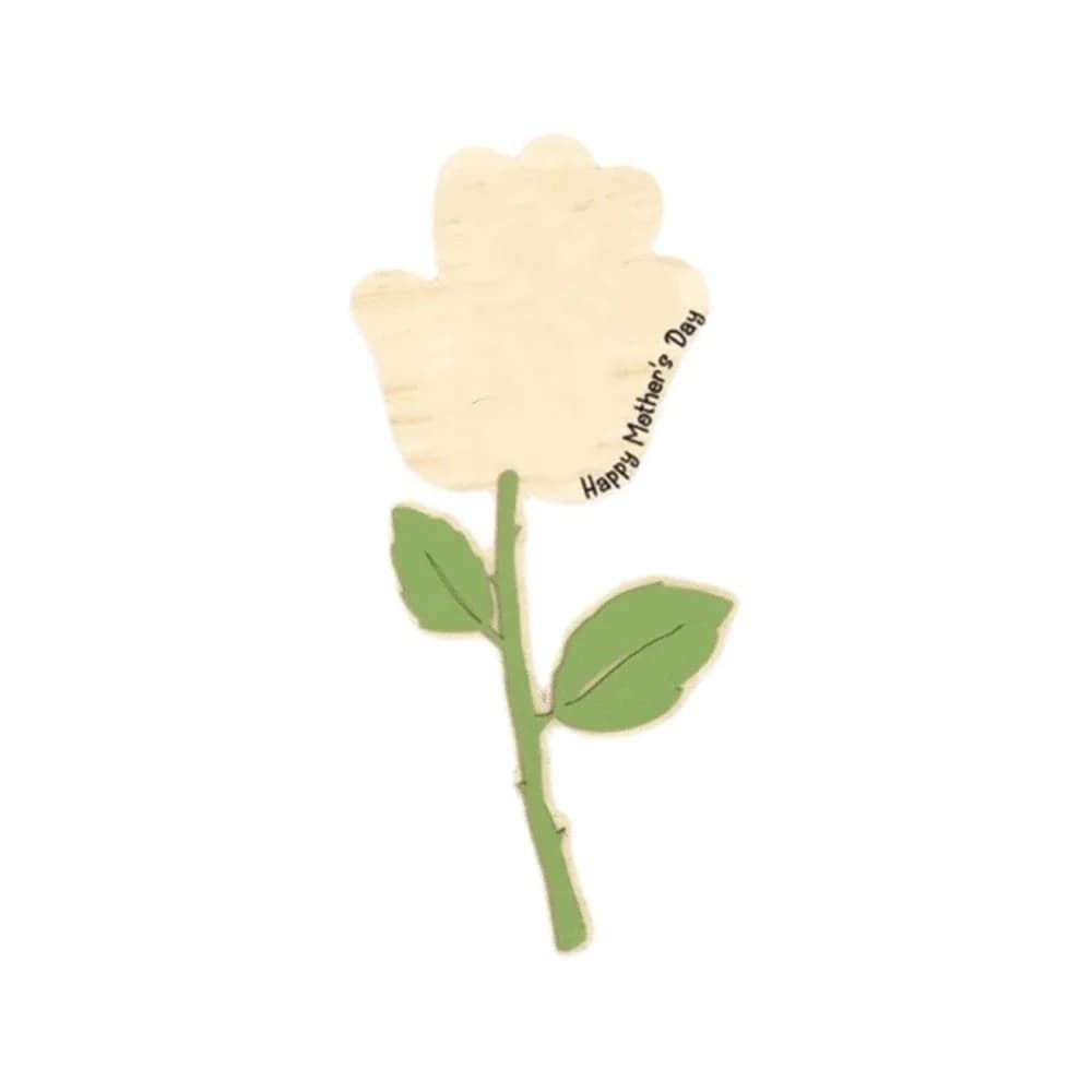 Plaque décorative peinte à la main pour la fête des mères, cadeau pour maman, ornement de table flor