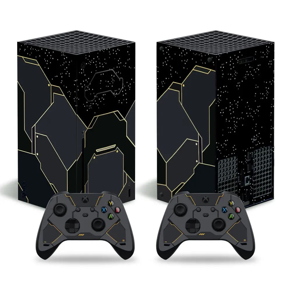 Nouveau autocollant de peau de jeu, couverture pour Console Xbox série X et 2 contrôleurs XSX, peaux