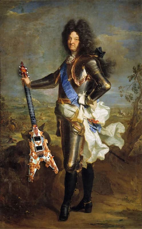 Affiche d'art modifié Vintage drôle pour femmes, imprimés de Portrait de Louis XIV, peinture à l'hui