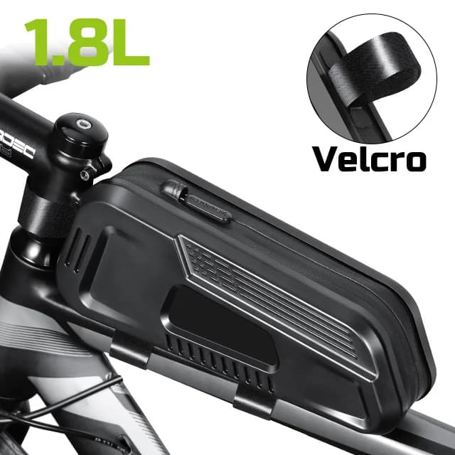 NEWBOLER Sac de vélo étanche pour cadre de vélo, sac de tube supérieur avec vis, sac de cadre de vél