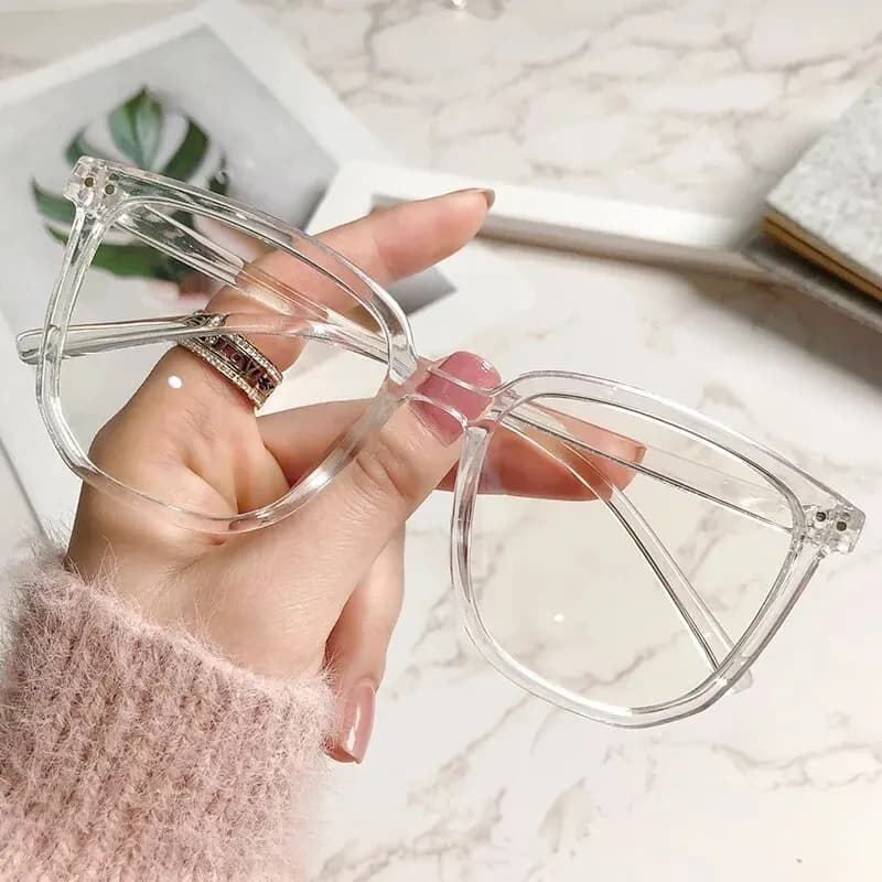Lunettes anti-lumière bleue pour femmes, avec monture de lunettes régulière, finition rétro, monture