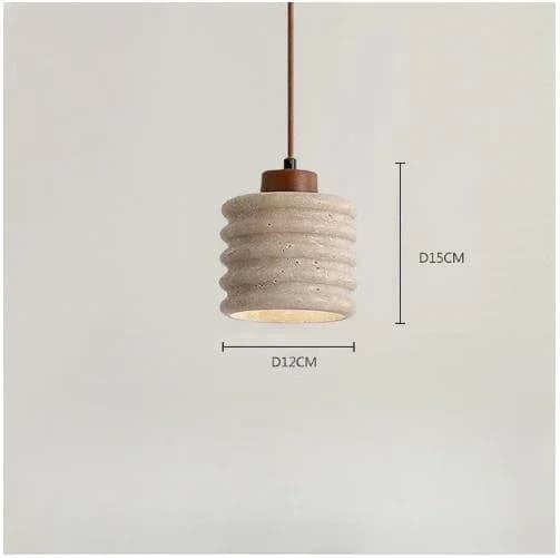 Plafonnier LED en pierre jaune naturelle, design japonais, luminaire décoratif d'intérieur, idéal po
