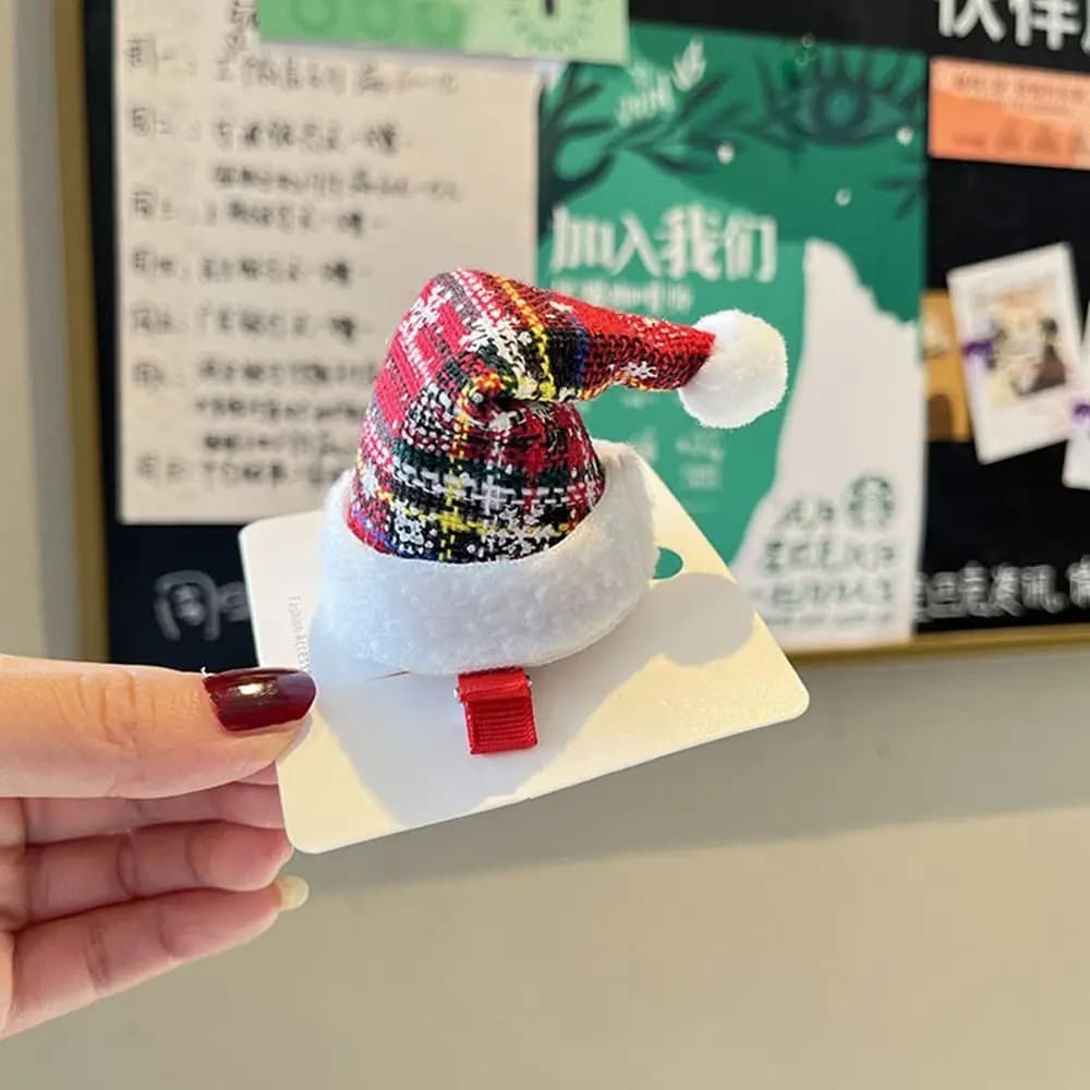 Joyeux noël décor cadeaux chapeau de noël épingle à cheveux Costume de noël habiller coréen cheveux 