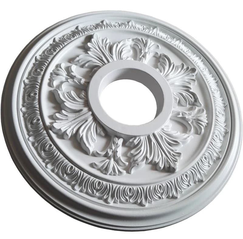 Lustre plafond plaque Rosette PU plafond décoratif Rose pendentif lumière Base décor panneau plafond