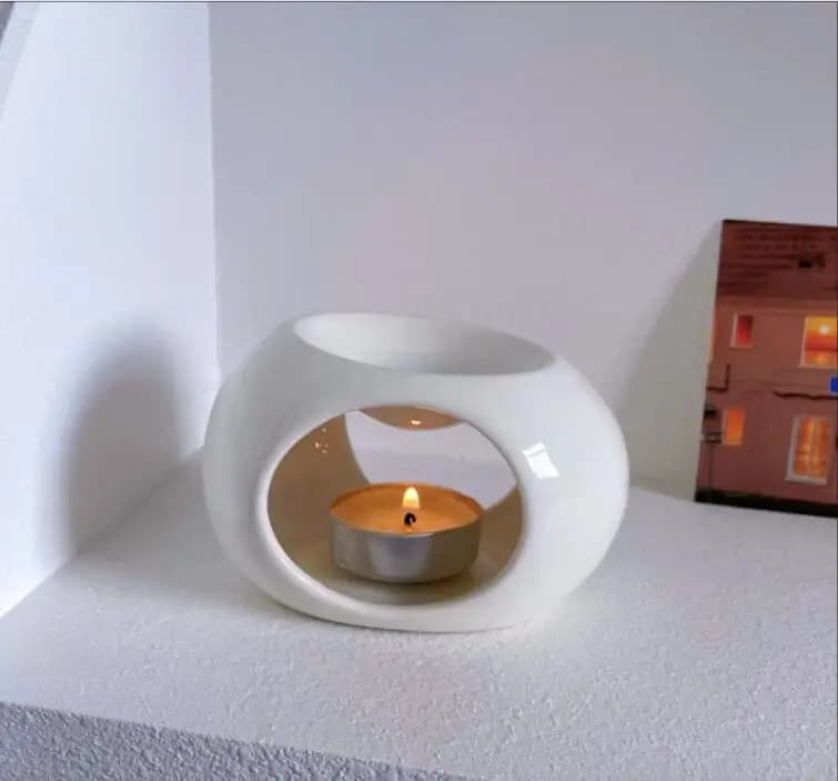 Bougeoir chauffant en céramique, brûleur d'huile essentielle, diffuseur de roseaux, four domestique,