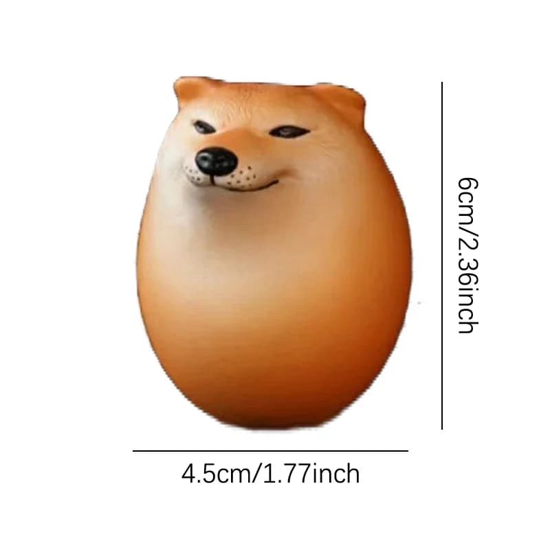 Décorations créatives en forme d'oeuf Shiba Inu pour la maison et le bureau, chien et oeuf, figurine