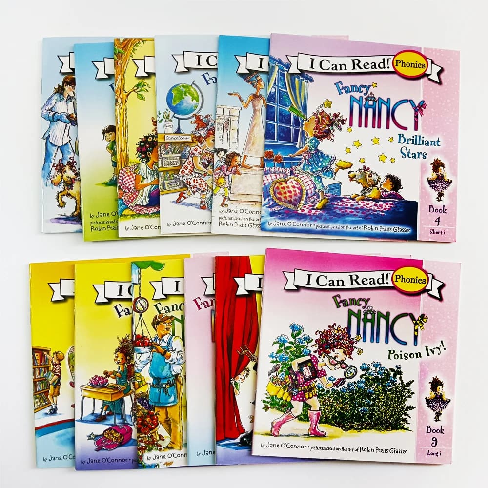 12 livres ensemble fantaisie Nancy je peux lire la phonétique anglais livre d'images histoire livre 