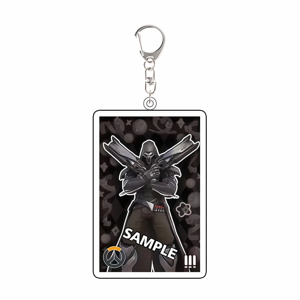 Porte-clés en acrylique personnalisé Overwatch Reaper Illari Cole Ramattra, version Q, pendentif pou