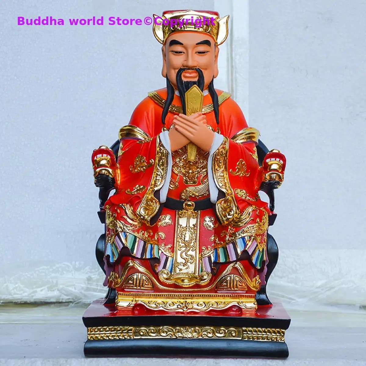 Grande statue de bouddha de la ville asiatique, autel de la maison, exorcisme, sécurité, bonne chanc