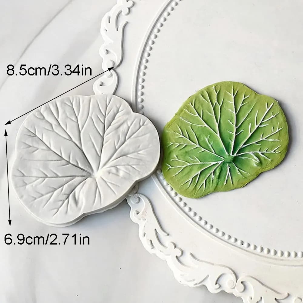 Moule à bougie en Silicone, feuilles de Lotus, racine, plante, argile, résine, fleur faite à la main