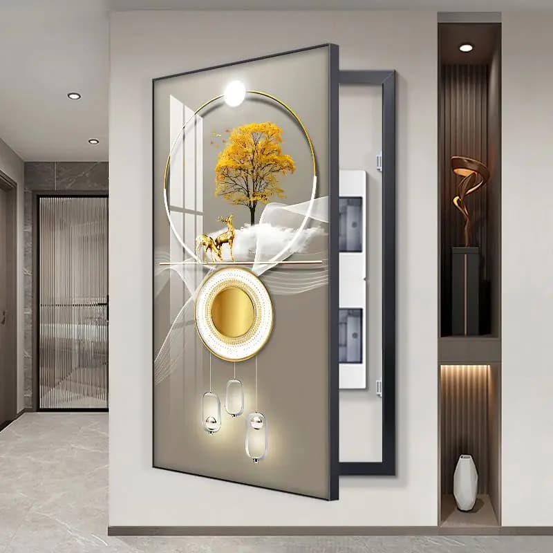 Moderne Décoratif Couvre Électrique Panneau de Peinture De Maison Salon Mur Créativité Art Décor Aff