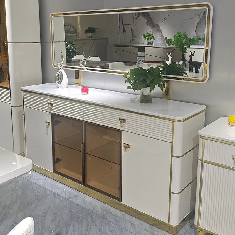 Buffet en bois pour salon moderne, armoire de rangement, meubles de maison, salle à manger en bois, 