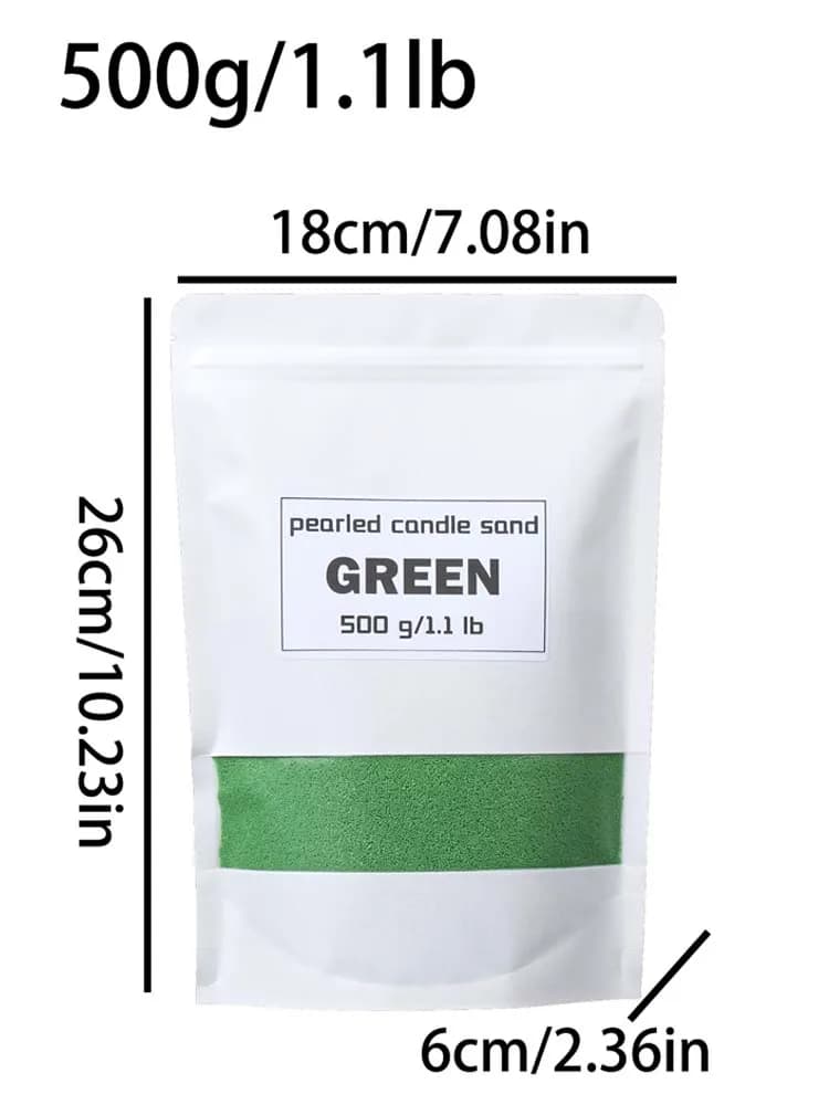 Cire de perle granulaire colorée 500g pour bougies DIY, matériaux de fabrication de bougies parfumée