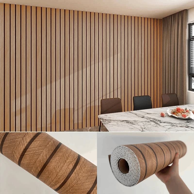 Papier peint auto-adhésif en Grain de bois, 10M/5M/3M, pour chambre à coucher, salon, revêtement mur