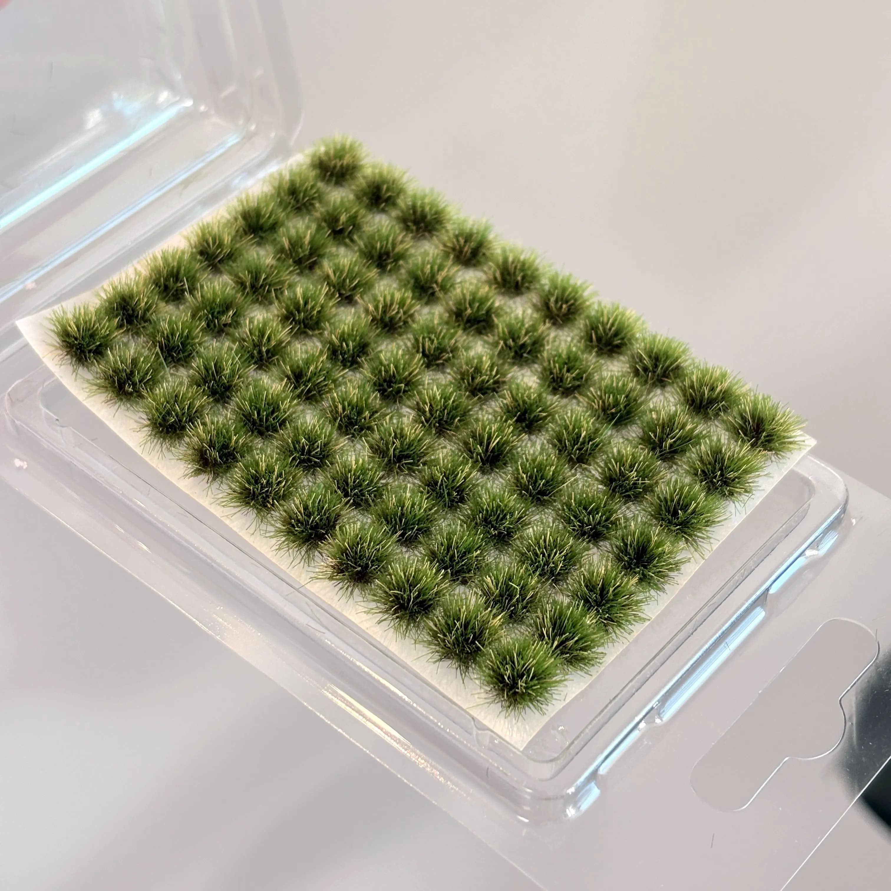 70tufts touffes d'herbe statiques pour décoration de jardin Miniature, petits touffes d'herbe modèle