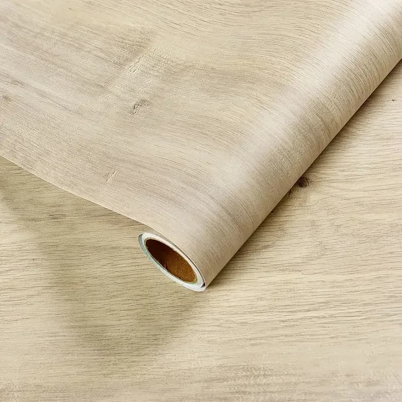 Planches de bois Grain rétro Faux bois papier peint rouleau imperméable PVC auto-adhésif Stickers mu