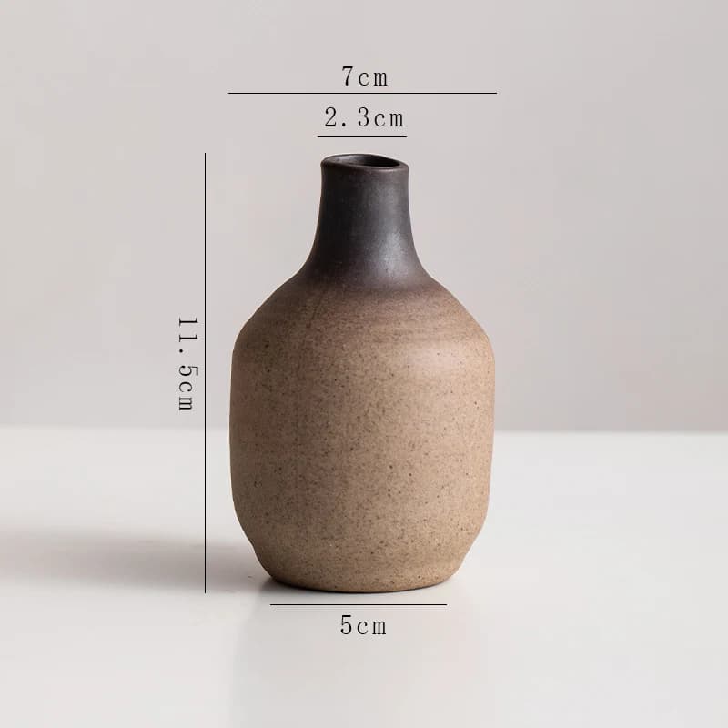 Vase en céramique créatif en forme de pierre irrégulière, plante à fleurs en pot, Mini Vase hydropon
