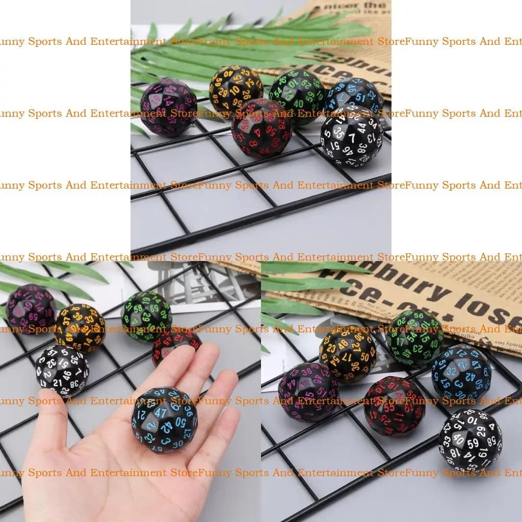 C4DE 6PCS 60 SAFT D60 POLYÉDRIQUE POUR CASINO RPG MTG Party Table Board Game