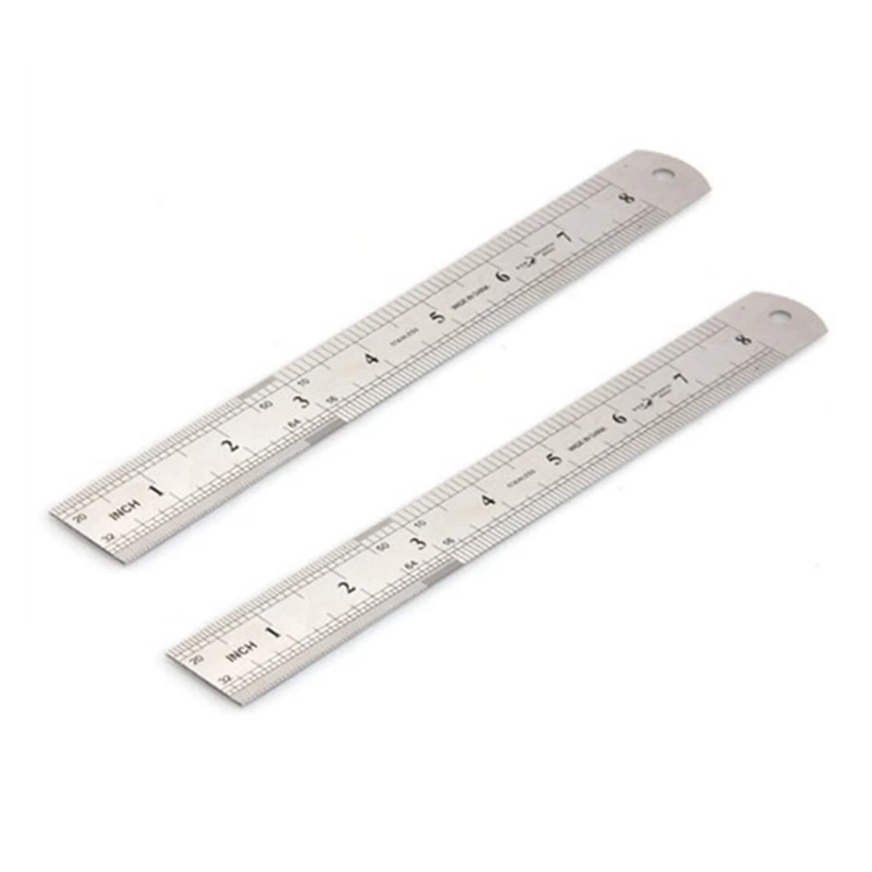 Règle Vintage en acier inoxydable VELIF-2X, échelle, outils de machiniste, 20CM