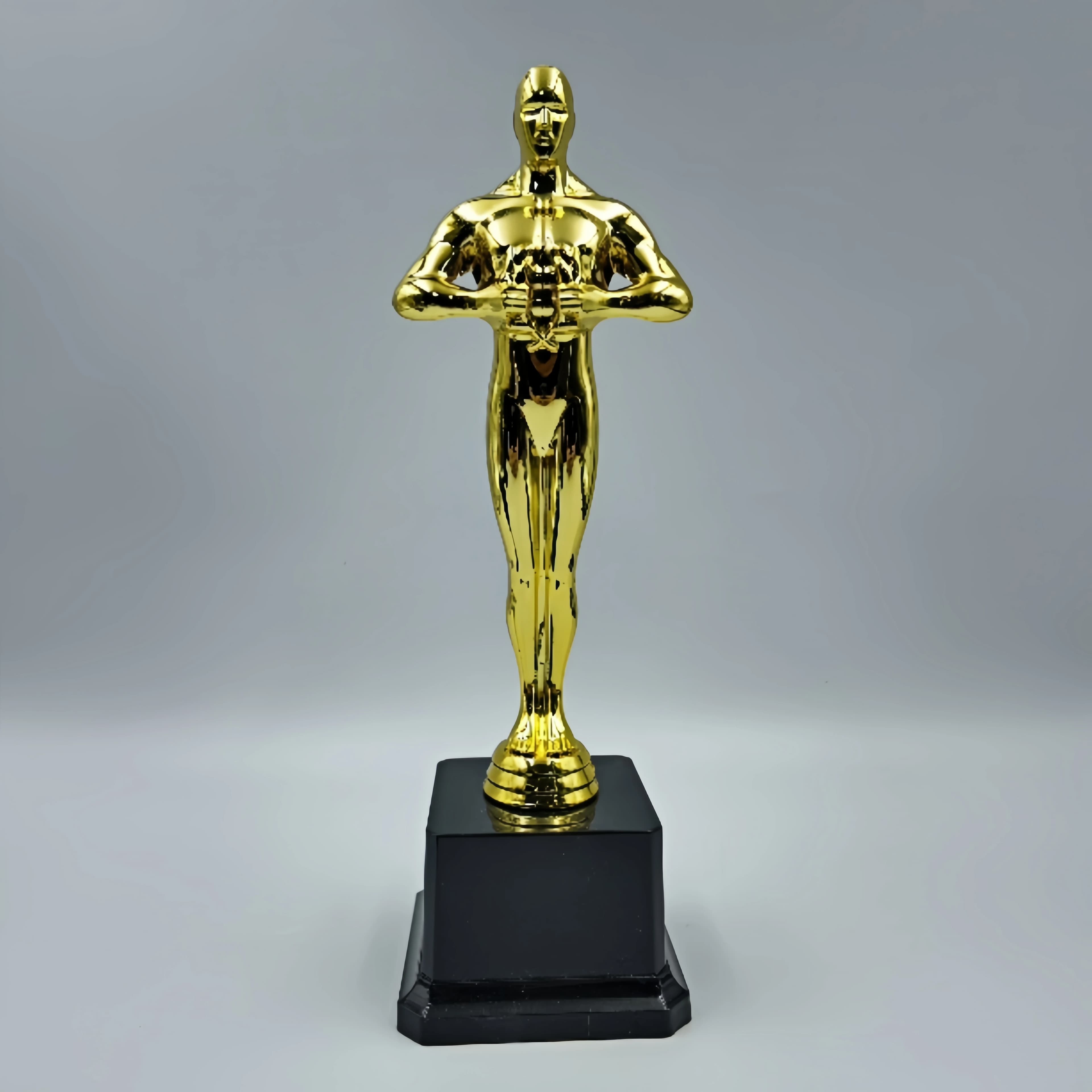 Réplique trophée Awards 18cm 21cm 26cm, petite Statue en plastique dorée, cadeaux de célébrations de