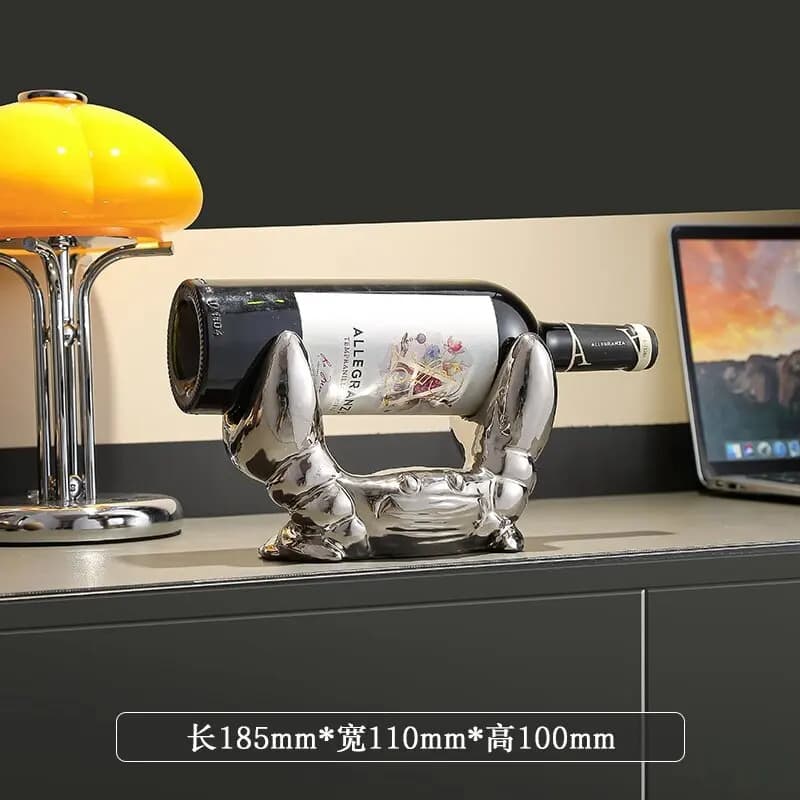 Porte-vin créatif de luxe en forme de crabe, décoration haut de gamme pour salon, entrée, meuble TV 