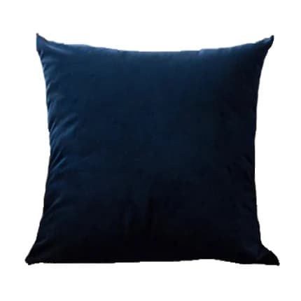 Housses de coussin en velours bleu marine, taies d'oreiller douces 45x45cm, housse de coussin de déc