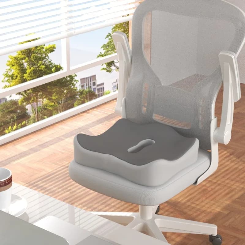 ​ ​ 【Coussin de siège de bureau ergonomique】 oreiller de soutien lombaire en mousse à mémoire de for