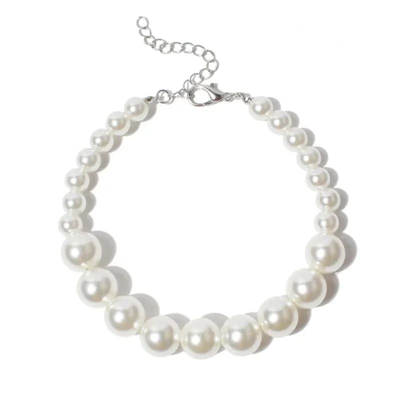 Collier de perles de luxe pour chien, collier réglable, fête de mariage, accessoires de toilettage, 