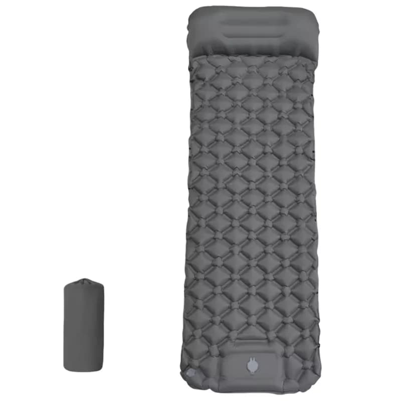 Matelas gonflable portable pour le camping en plein air avec oreiller, coussin d'air ultra-léger, éq