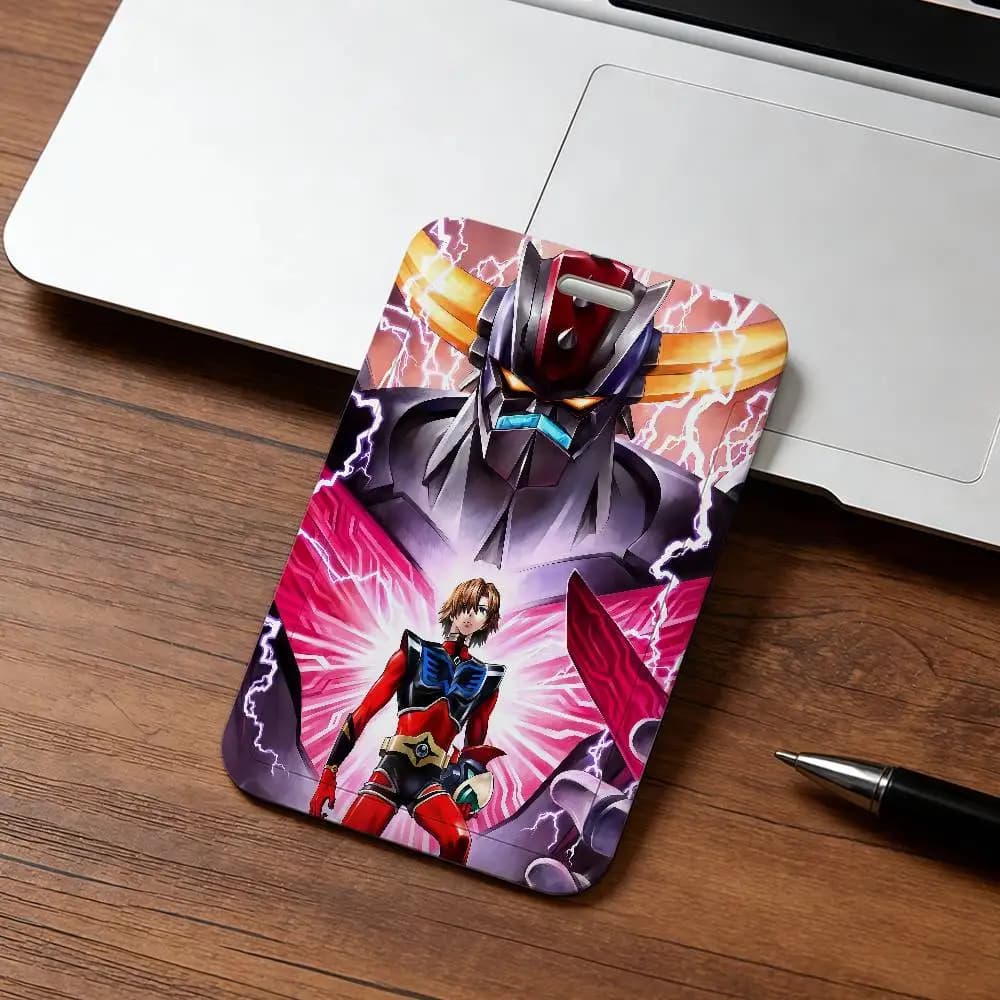 Porte-badge G-Goldorak UFO Robot G-Grendizer, protège-cartes d'identité et cartes de crédit avec fen