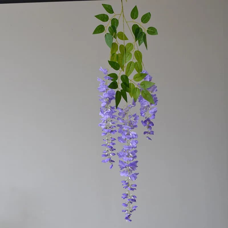 Ensemble de mariage plafond 105CM 3 fourchettes glycine suspendu mural couloir Floral décoré de fleu