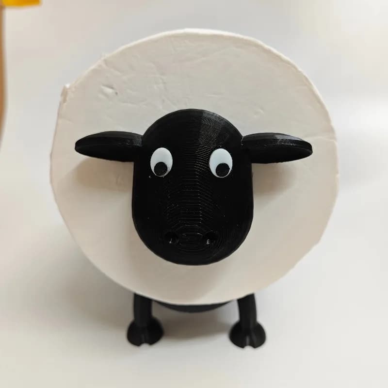 AdTosSheep-Porte-papier hygiénique en plastique durable, décoration d'intérieur, essentiels de fête 