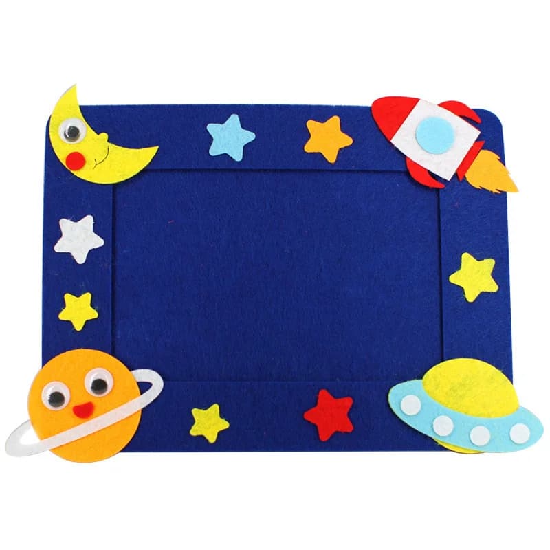 Cadre Photo 3D Non Tissé pour Enfant, Autocollants, Matériel Fait à la Main, Artisanat GT, Art pour 