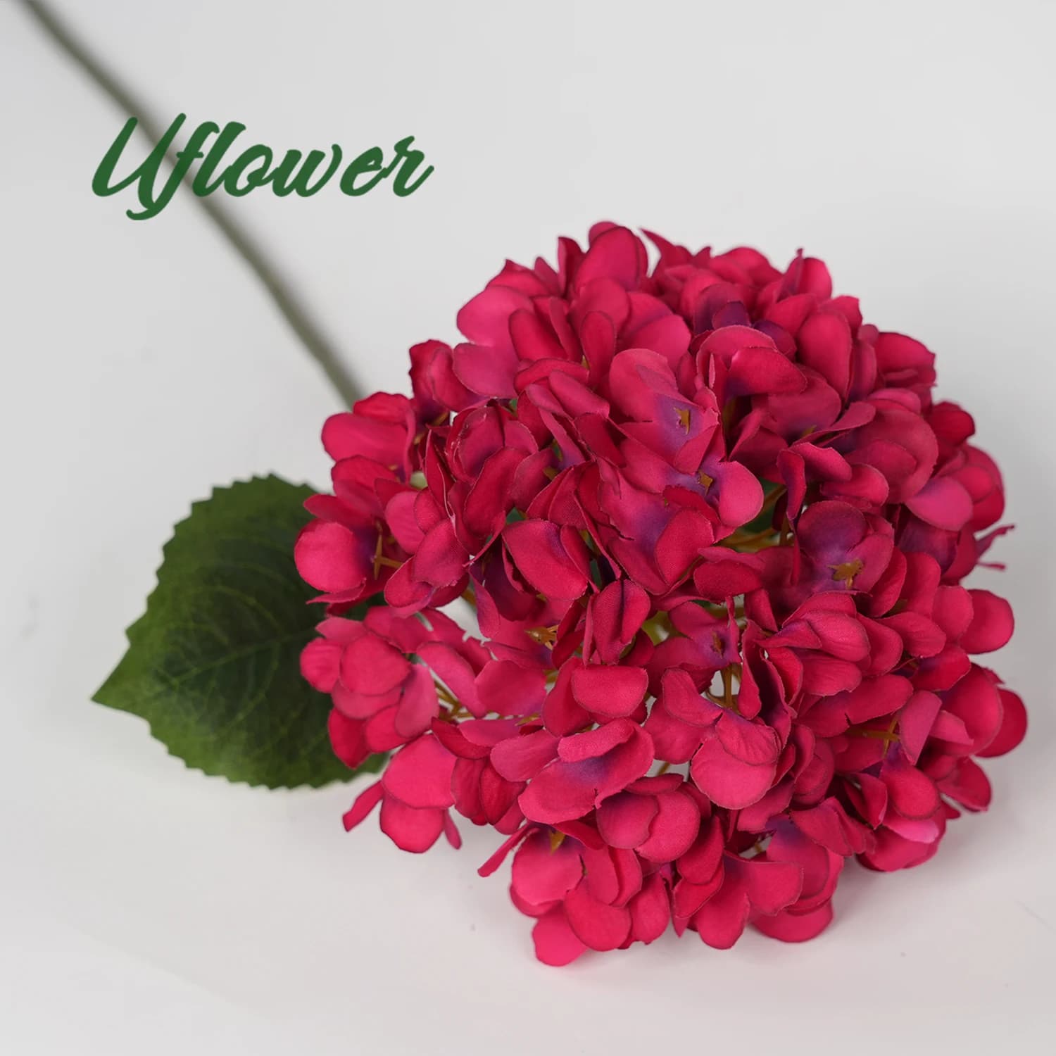 Vase d'hortensia artificiel en soie, fleurs artificielles, accessoires de décoration pour la maison,