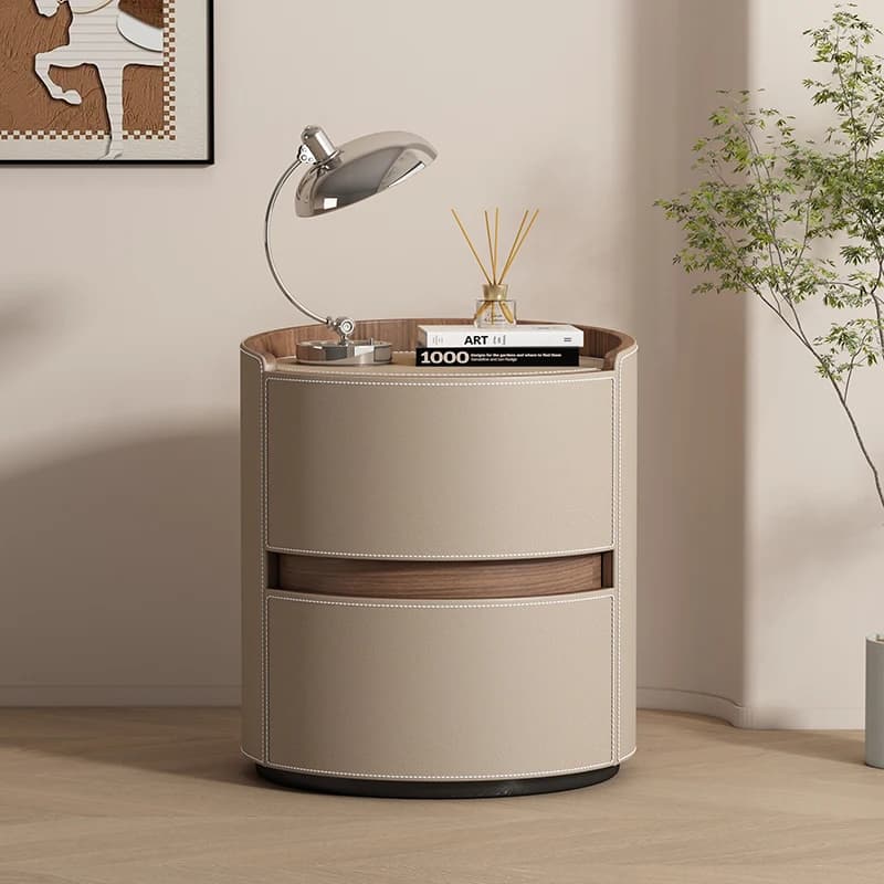 Tables de chevet rondes pour chambre à coucher, esthétique minimaliste, délicates et créatives, gain