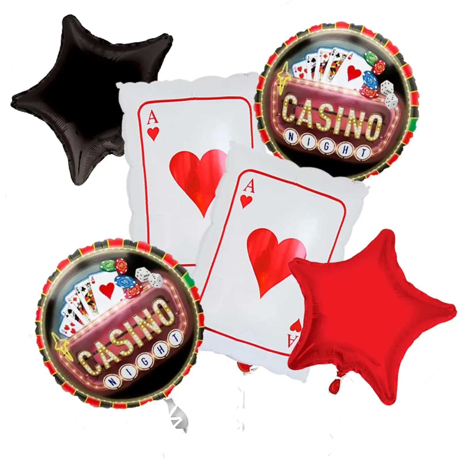 Dés et cartes Ballons de casino Ballons à thème de casino Ballons à dés, Parties à thème de casino B