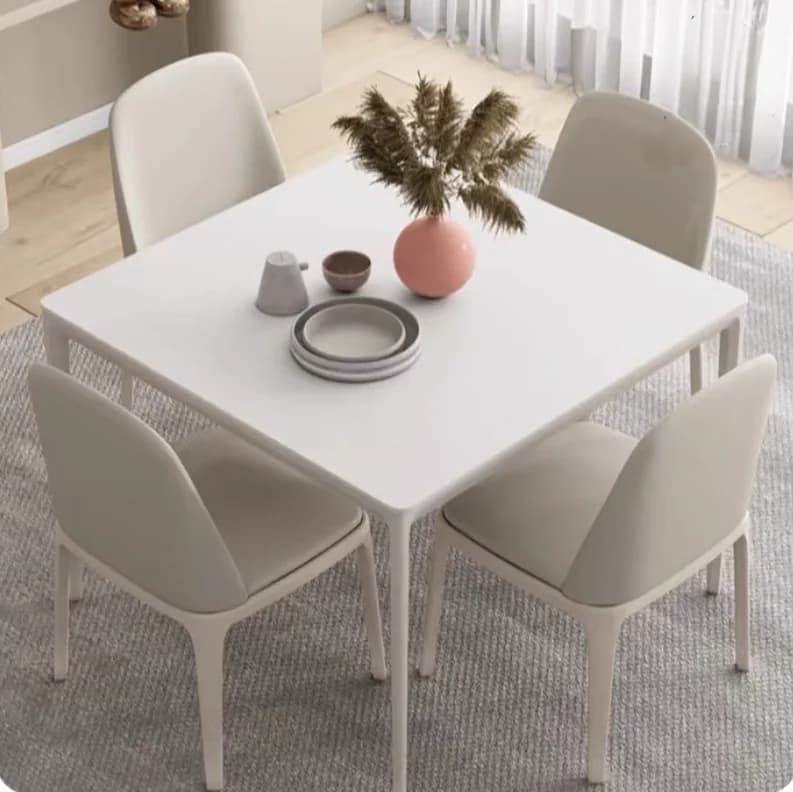 Table à manger pour 2 personnes, gain de place, ensembles de dinette 4 places, cadre de jambe en alu