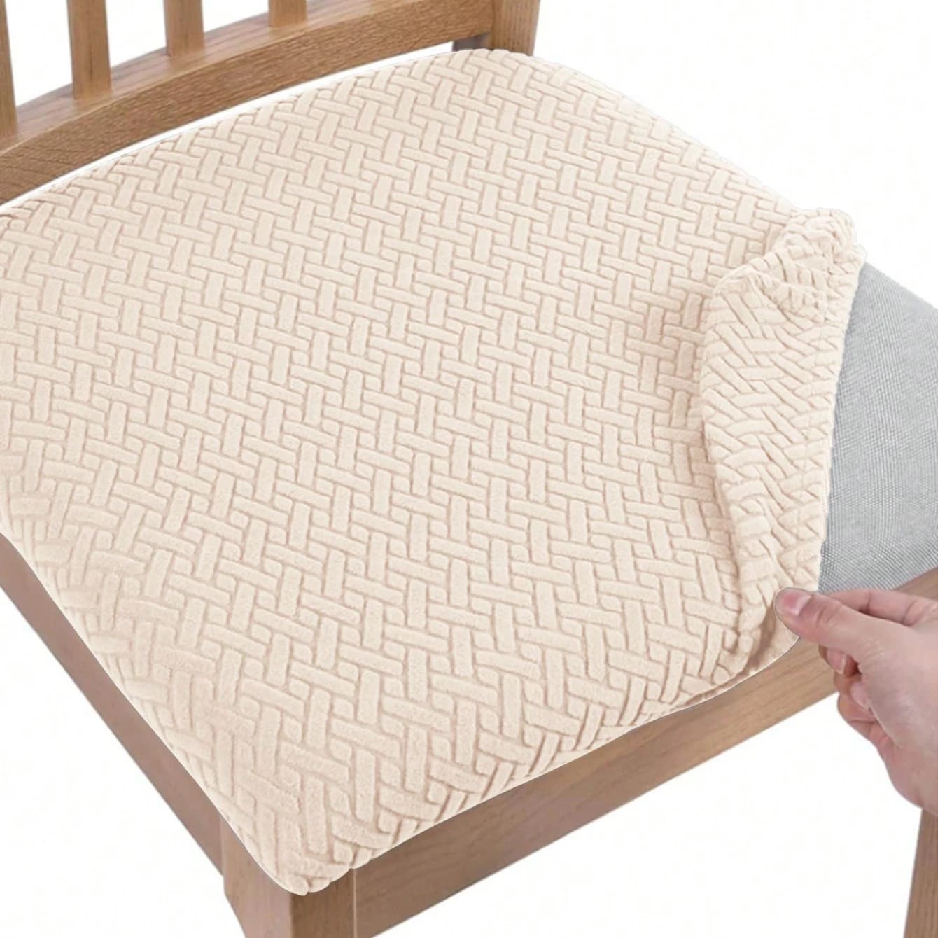 Housses de coussin de chaise et de table 1/4/6 pièces, adaptées à toutes les saisons, applicables au