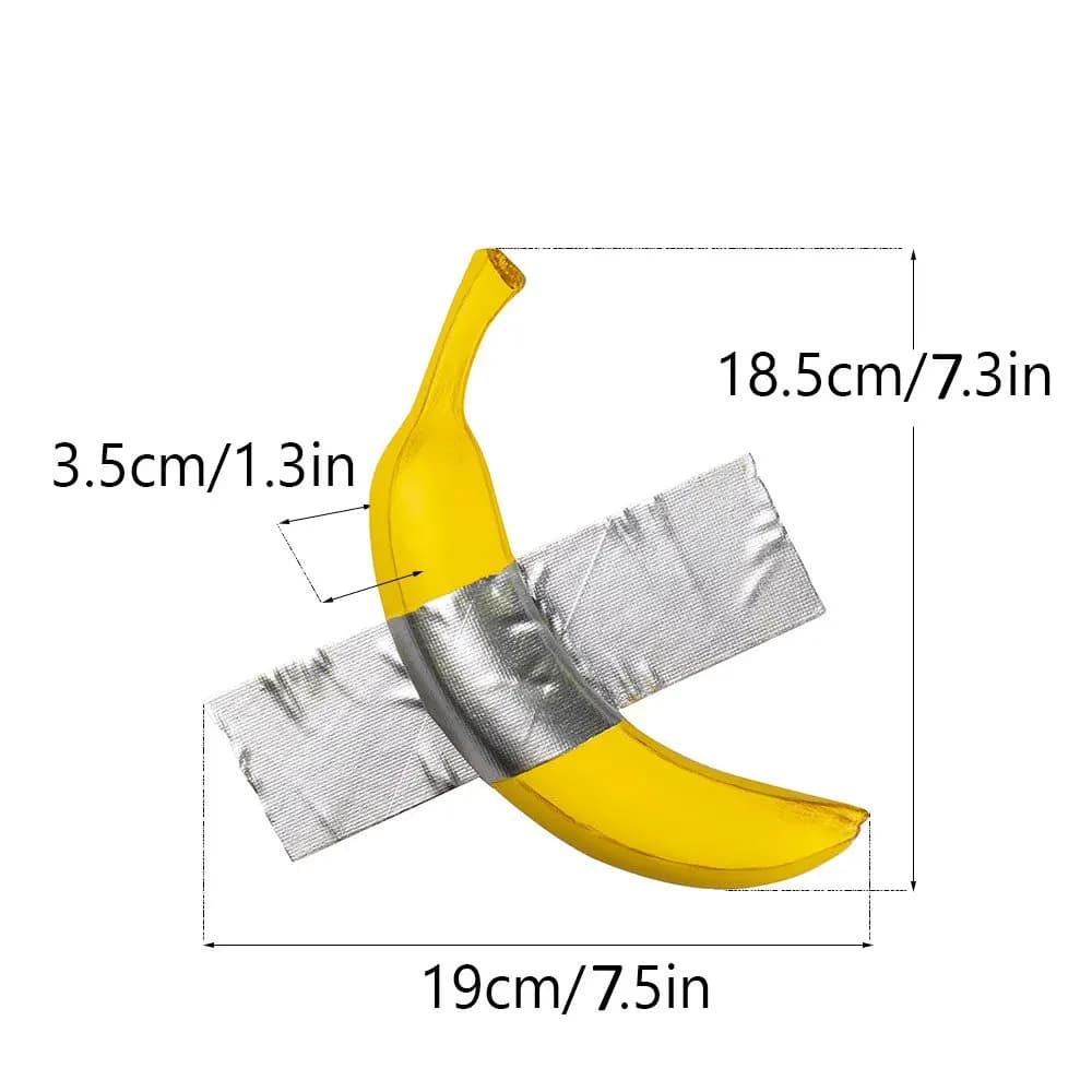 Sculpture de banane en résine, décoration murale, Art contemporain, salon moderne, décoration intéri