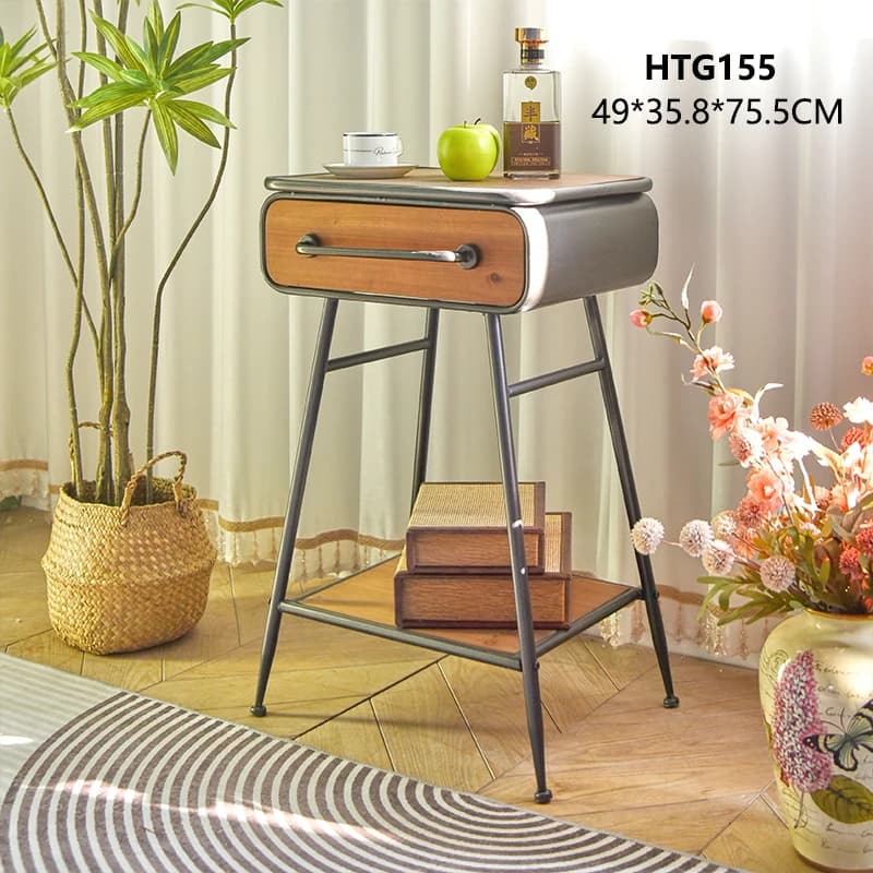 Table basse esthétique à couverture rigide, rangement De luxe au sol Simple, ornements Design, Meubl
